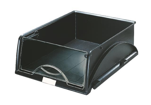 BANDEJA SOBREMESA APILABLE SORTY CON TAPA NEGRO LEITZ 52310095