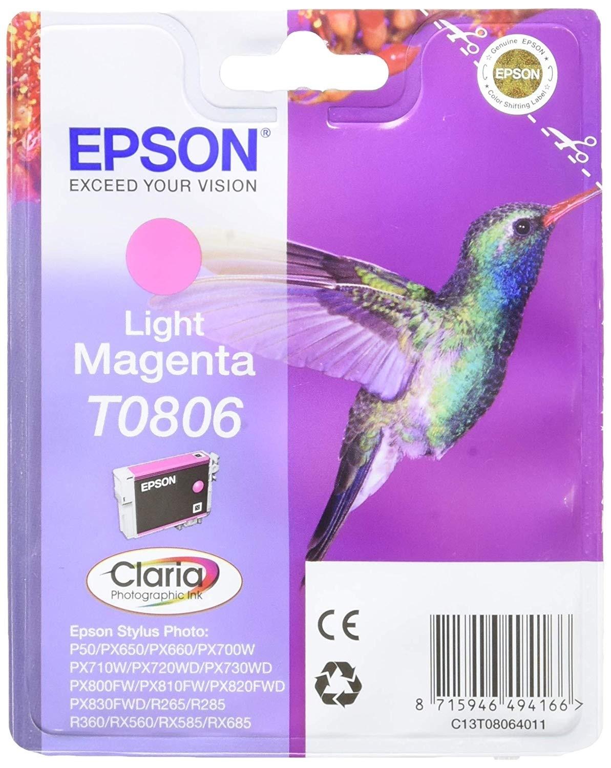 INKJET EPSON T080640BO MAGENTA CLARO