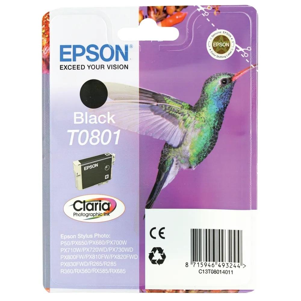 INKJET EPSON T0801 NEGRO PHOTO R265