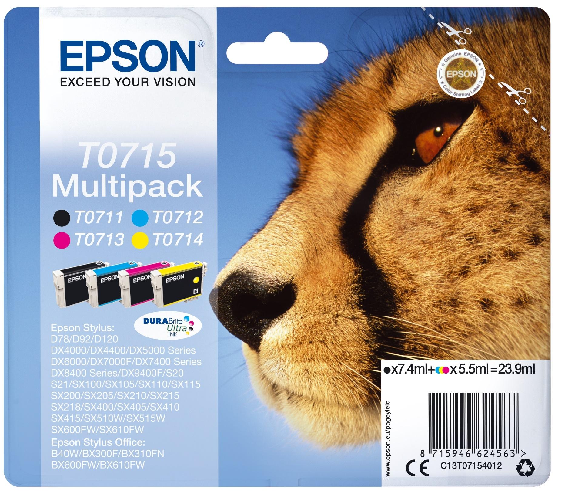 INKJET EPSON T0715 PACK D78 DX4000/50 D92/120