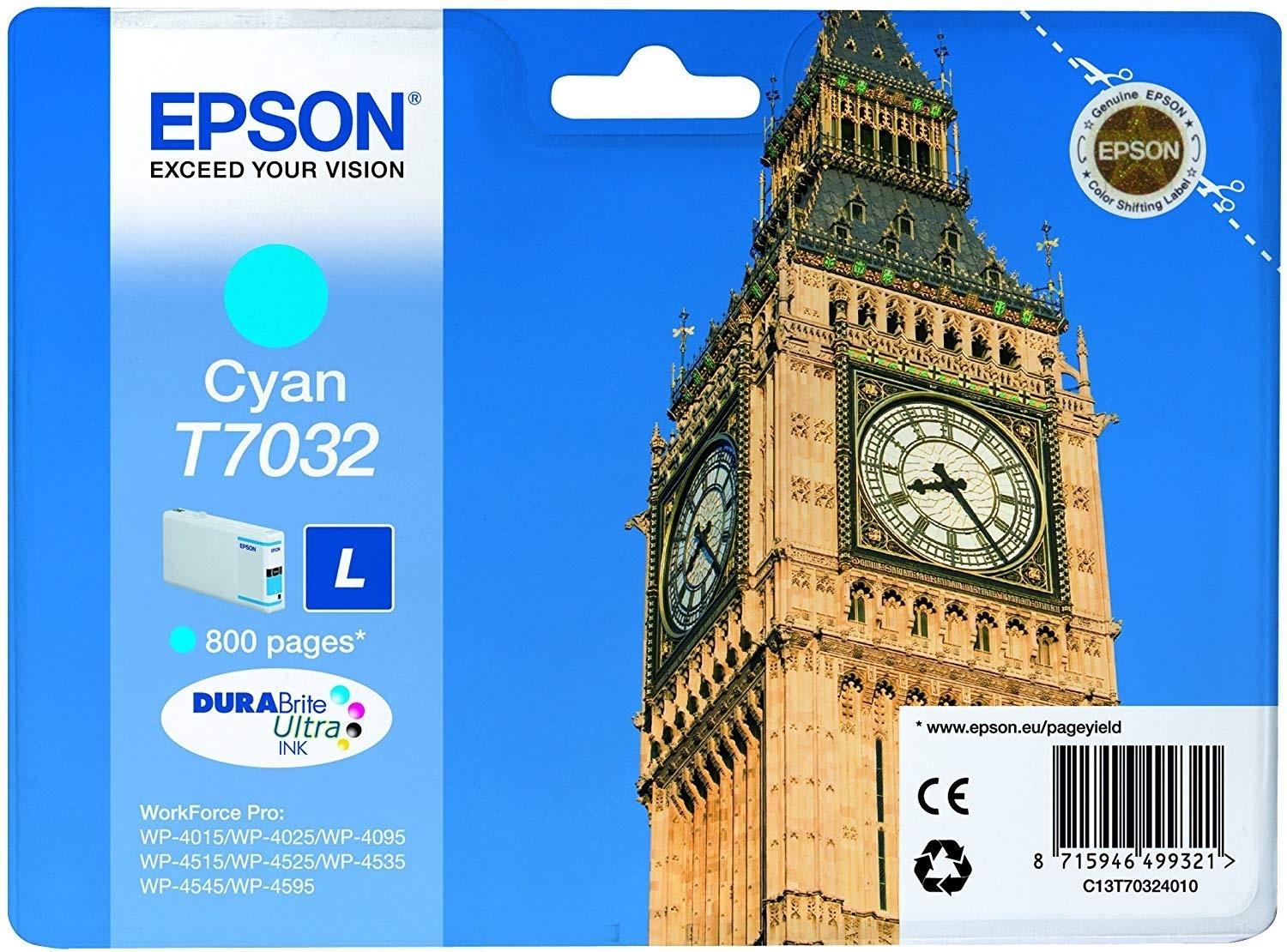 INKJET EPSON T7032 CYAN WP4525