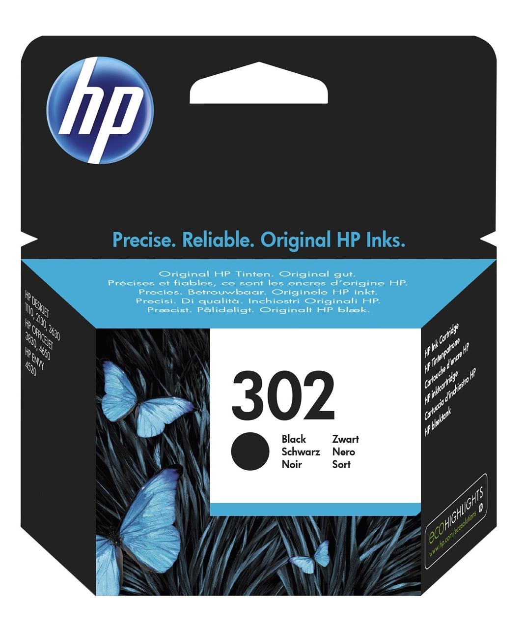 INKJET HP 302 NEGRO F6U66AE