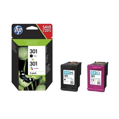 INKJET HP 301 PACK NEGRO + COLOR N9J72AE 1XCH561EE 1XCH562EE