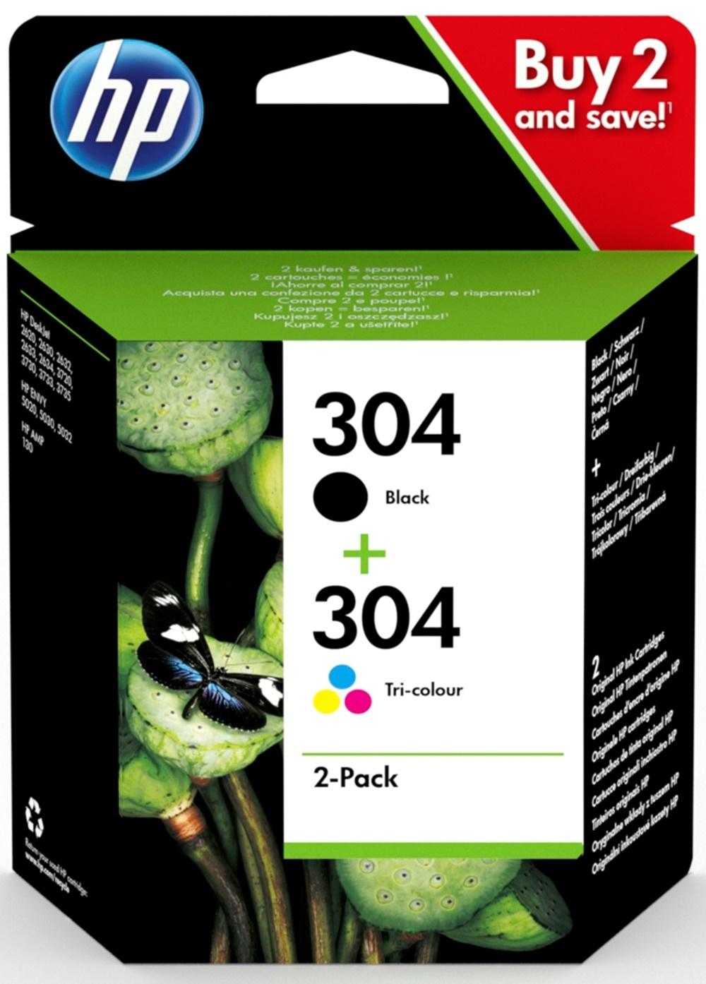 INKJET HP 304 PACK NEGRO + COLOR 3JB05AE